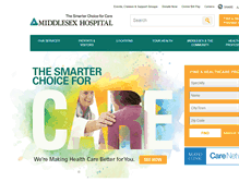 Tablet Screenshot of middlesexhospital.org